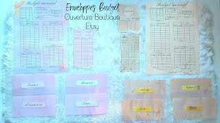 Enveloppes Budget Boutique Etsy [upl. by Yleen]