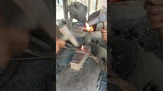 This will convey the essence of the video where iron is being heated using ancient and traditional [upl. by Yeclek]