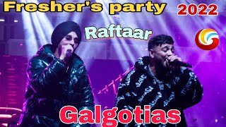 Raftaar in Galgotias  Uncontrolled Crowed Gu Freshers party 2022  raftaarmusic [upl. by Schaffel]