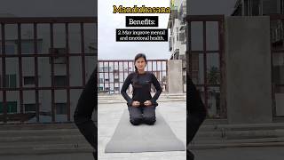 Mandukasana and its benefits  yoga shorts youtubeshorts video youtube love motivation like [upl. by Ennairb]