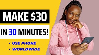 Earn 90 Daily Doing this EASY Online Job on Your PHONE  Worldwide Phone Jobs From Home [upl. by Goda]