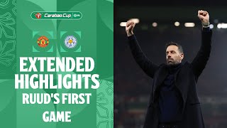 RUUDS FIRST GAME  Manchester United v Leicester City extended highlights [upl. by Hynda]