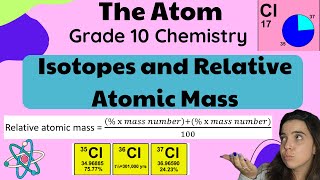 Grade 10 Isotopes and Relative Atomic Mass Chemistry PART 1 [upl. by Wehrle171]