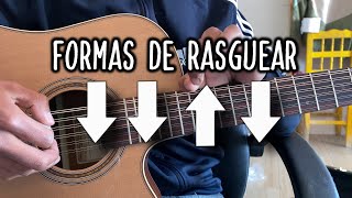 3 FORMAS DE COMO TOCARRASGUEAR CORRIDOS TUMBADOS EN GUITARRA [upl. by Pathe]