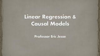 Linear Regression amp Causal Models in Excel [upl. by Nnahsal]