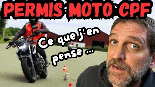 Permis moto avec CPF  mon avis [upl. by Hermy]