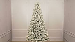 Puleo International PreLit Flocked Virginia Pine Tree [upl. by Graham]