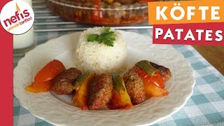 Fırında Köfte Patates  Köfte Tarifi  Nefis Yemek Tarifleri [upl. by Kat]