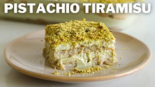 Pistachio Tiramisu Recipe [upl. by Ellimaj799]