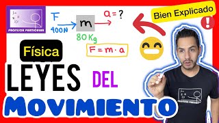 ✅​Las LEYES de MOVIMIENTO de NEWTON  𝘽𝙞𝙚𝙣 𝙀𝙭𝙥𝙡𝙞𝙘𝙖𝙙𝙖𝙨 😎​🫵​💯  Física [upl. by Arema170]