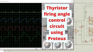 Thyristor firing angle control circuit using Proteus  Proteus Tutorial  Proteus Project [upl. by Eldwen]