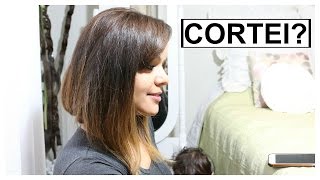 CORTEI O CABELO LONG BOB POR UM DIA  RÊ ANDRADE [upl. by Namien]