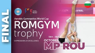 RomGym Trophy 2023  Final  Mixed Pairs  MANOLOV Hristo IVANOVA Borislava BUL [upl. by Netsyrk]