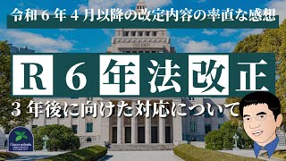 【法改正】放課後等デイサービスと児童発達支援の令和6年4月以降の改定内容の率直な感想と3年後に向けた対応について（令和6年法改正） [upl. by Mack]