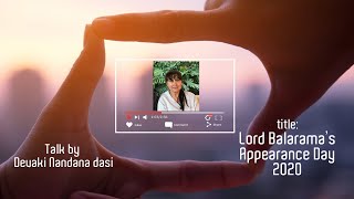 LORD BALARAMAS APPEARANCE DAY 2020 [upl. by Aed]