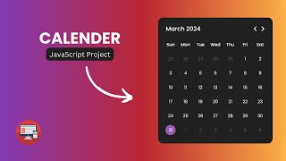 Creating a Calendar with HTML CSS and JavaScript [upl. by Asirahc]