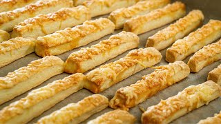 Crunchy cheese stick recipe a fantastic salty snack that can be quickly prepared [upl. by Githens]