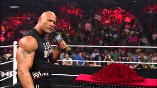 The Rock reveals the new WWE Championship Raw Feb 18 2013 [upl. by Keeler293]