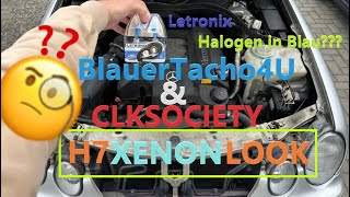 CLKSociety  BlauerTacho4U Leuchtmittel Test  H7 Super White quotXenon Lookquot  Review Video  CLK 208 [upl. by Irving]