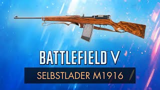 Battlefield 5 SELBSTLADER 1916 REVIEW  BF5 Weapon Guide BFV [upl. by Kreitman]