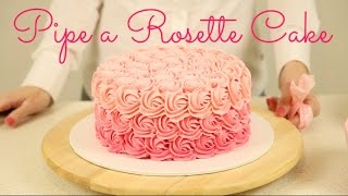 CAKE TREND  Decorate an Ombré Rosette Cake  CAKE STYLE [upl. by Stilwell560]