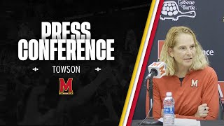 Maryland Womens Basketball  Post Game Press Conference  Towson [upl. by Eyaf218]