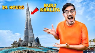 24 Hours in Burj Khalifa Challenge🔥 24 घंटे इस से बाहर नहीं निकल सकते [upl. by Chesna]