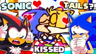 SONIC IS KISSING TAILS Sonic amp Shadow Reacts To The Ultimate Sonic The Hedgehog Recap Cartoon [upl. by Landrum]