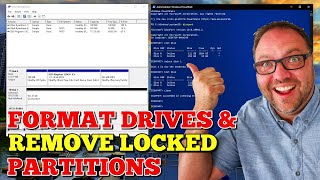 How to Format a Hard Drive amp Delete Recovery Partitions  Windows 10  Diskpart Delete Partition [upl. by Aldora937]