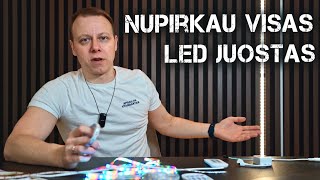 KOKIOS LED JUOSTOS PASIRINKTI 2024 METAIS APŽVALGA IR PALYGINIMAS VISŲ VARIANTŲ [upl. by Dremann]