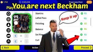 You are Next Beckham 90 Curl 93 Set Piece taking 90 Lofted Pass  in efootball pes 2023 Mobile [upl. by Millman]