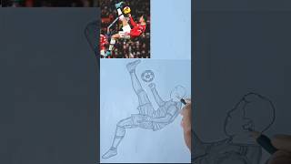 drawing ronaldo best bicycle kick [upl. by Grof]