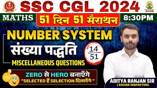 🔥Day 14  Number System Part 03  Miscellaneous Complete Maths By Aditya Ranjan Sir  SSC CGL MTS [upl. by Jammal]