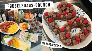 FORBEREDELSER TIL FØDSELSDAGSBRUNCH FOR FAMILIEN  JEG LAVER TALKAGE [upl. by Notgnilliw39]