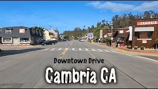 Downtown drive in Cambria CA [upl. by Akienat]