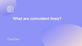 What are coincident lines [upl. by Averi912]