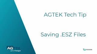 Tech Tip  Saving ESZ Files [upl. by Esertal]