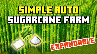 The BEST Sugarcane Farm In Minecraft  Minecraft Bedrock Tutorials [upl. by Chase32]