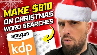 Make 810 With Christmas Word Searches for FREE on Amazon KDP [upl. by Oidiple]