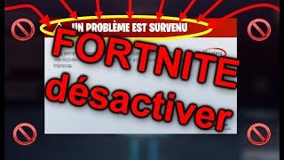 Epic Game on désactiver mon compte FORTNITE [upl. by Chae]