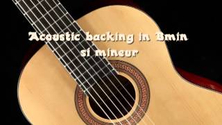 Acoustic guitar backing track in Bmin [upl. by Alohcin]