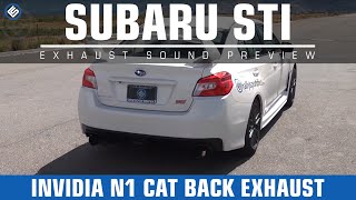 Invidia N1 2015 Subaru WRX STI Cat Back Exhaust [upl. by Petras]