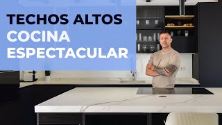 🤩 ¡La COCINA de tus SUEÑOS Diseño de COCINA AMPLIA con ISLA y techo MUY ALTO [upl. by Kessel]