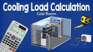 Cooling Load Calculation  Cold Room hvac [upl. by Atterehs]