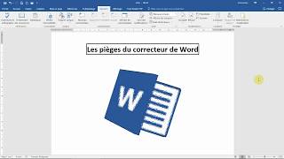 Les pièges du CORRECTEUR orthographique de WORD  Formation Office 365 [upl. by Dnumde]