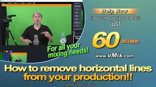 Removing horizontal lines from your live video production Working with interlaced inputs [upl. by Butterworth417]