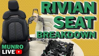 Rivian R1T Seat Component Breakdown [upl. by Aneeuqahs]