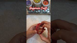 Old bangle craft idea shorts diy Art and craft ideas [upl. by Vonni]