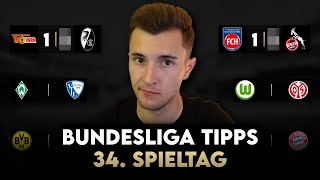 Bundesliga Prognose  34 Spieltag Tipps amp Vorschau  202324 [upl. by Yesima57]