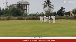 Live Cricket Match  Team MCG vs TEAM PHANTOMS  16Dec23 1245 PM 20 overs  MCG T20 CHAMPIONS LEA [upl. by Clarette817]